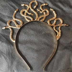 Gold snake headpiece